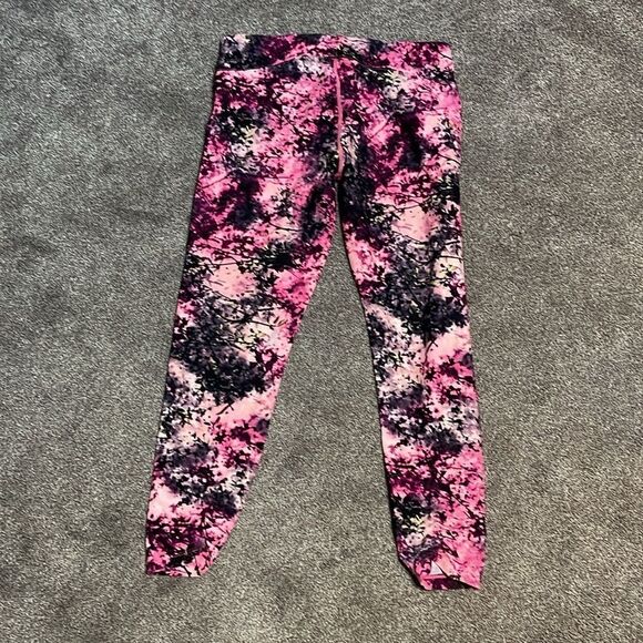 CALVIN KLEIN PERFORMANCE Quick dry Printed High-Waist 7/8 Length Leggings Size L - Picture 4 of 12